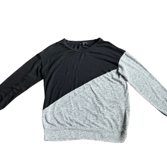 Gibson Look womens color block pullover gray and black size L - Picture 1 of 6